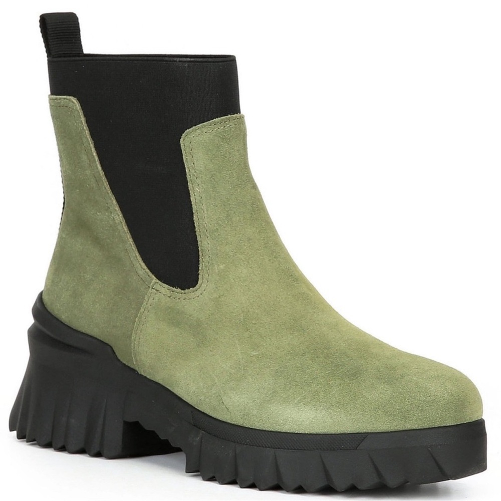 NEW Nurture Denali Green Black suede water resistant winter boot women size 8
